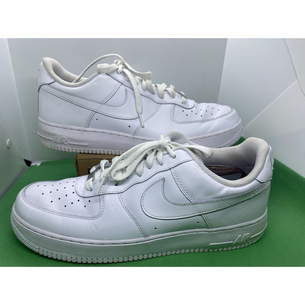 Nike Mens Air Force 1 07 CW2288-111 White Casual Shoes Sneakers Size 13